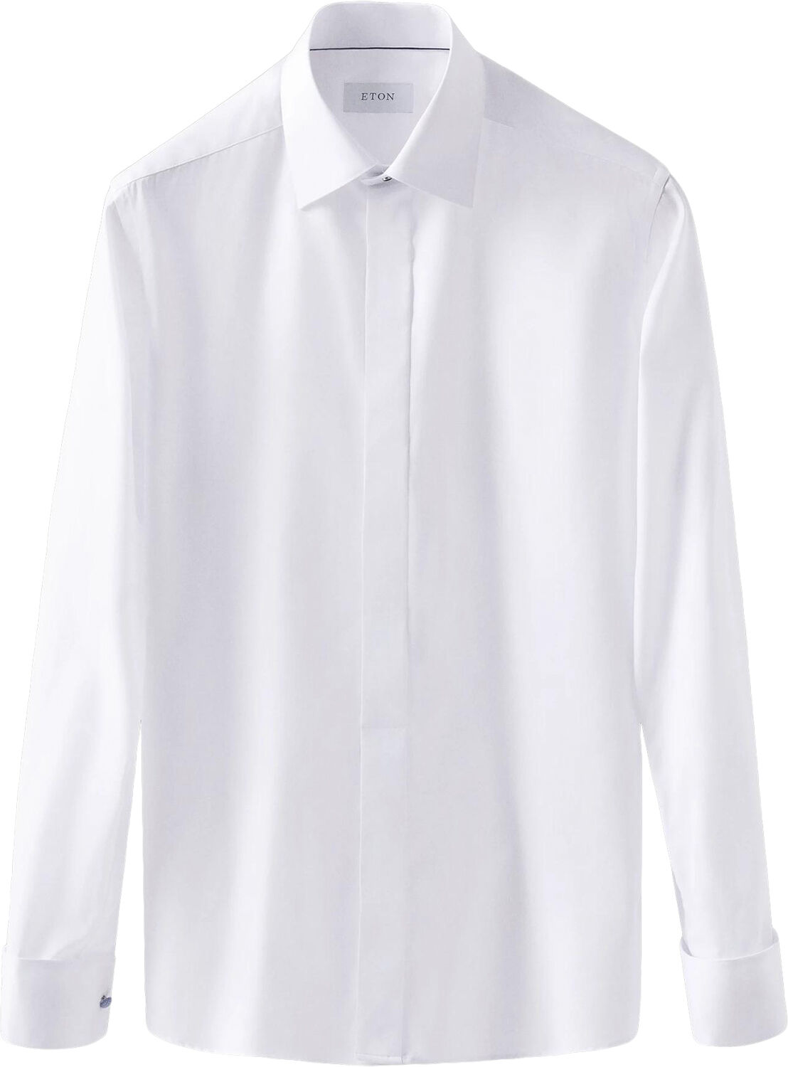 Slim Fit White Signature Twill Tuxedo Shirt