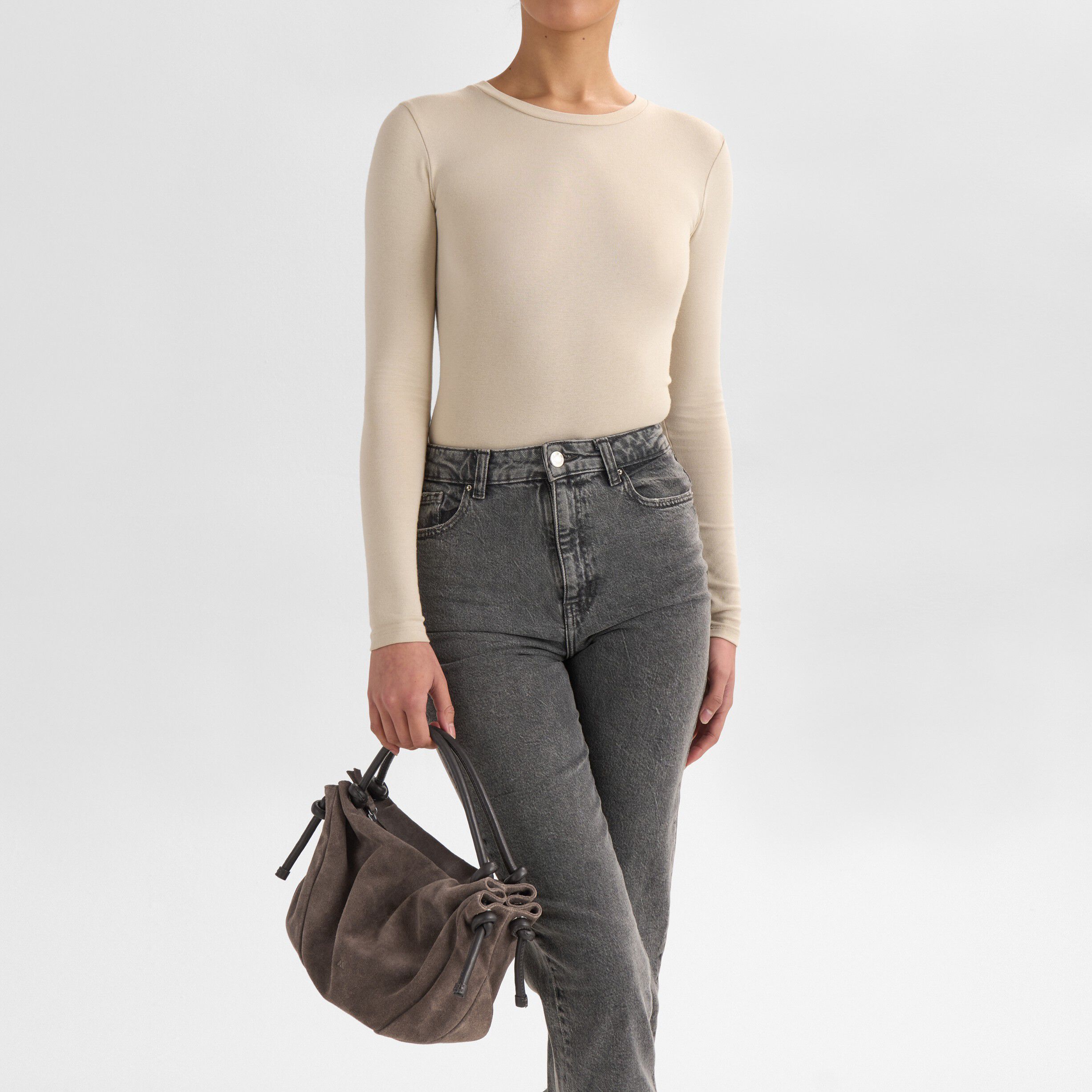 ZaharaMBG Handbag, Suede