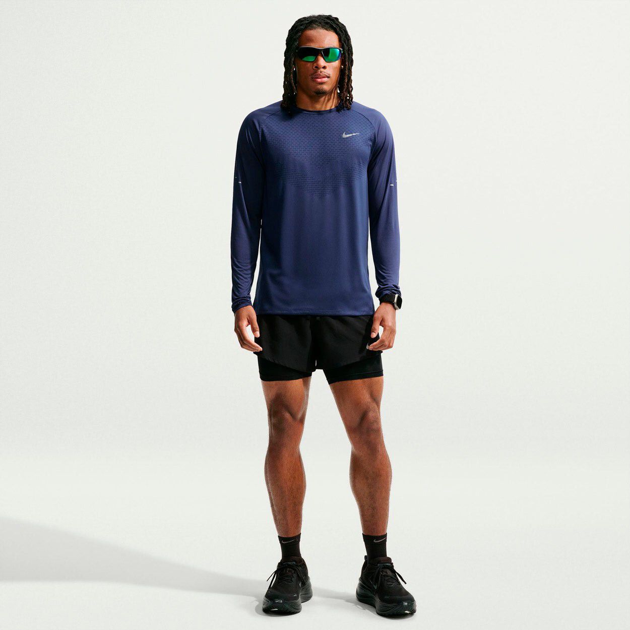 Stride Dri-Fit Lang&aelig;rmet L&oslash;be T-shirt