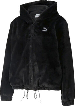 Classics Faux Fur Full-Zip hættetrøje