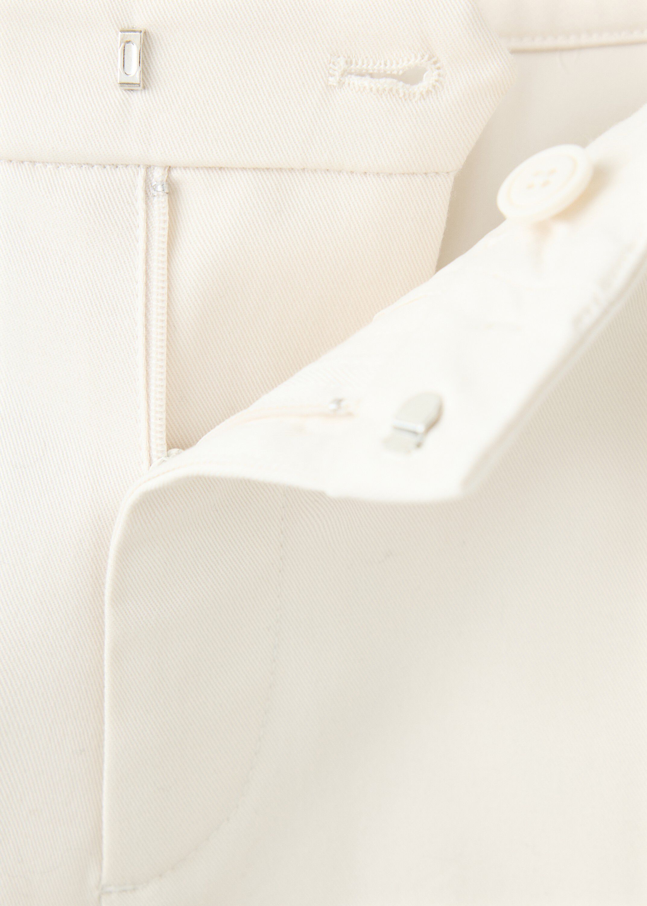 High-waisted flared trousers