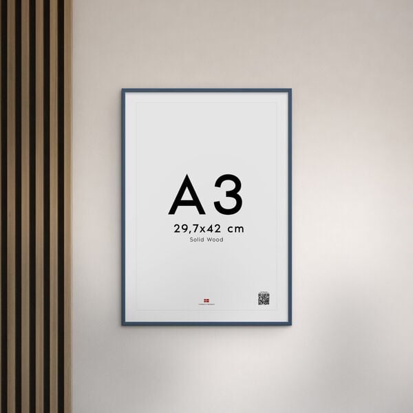 Poster&Frame - Indian Teal Wood 30x40cm