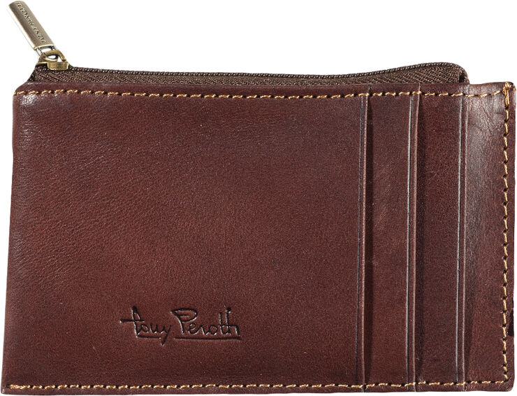 Credit Card wallet with zipper compartment