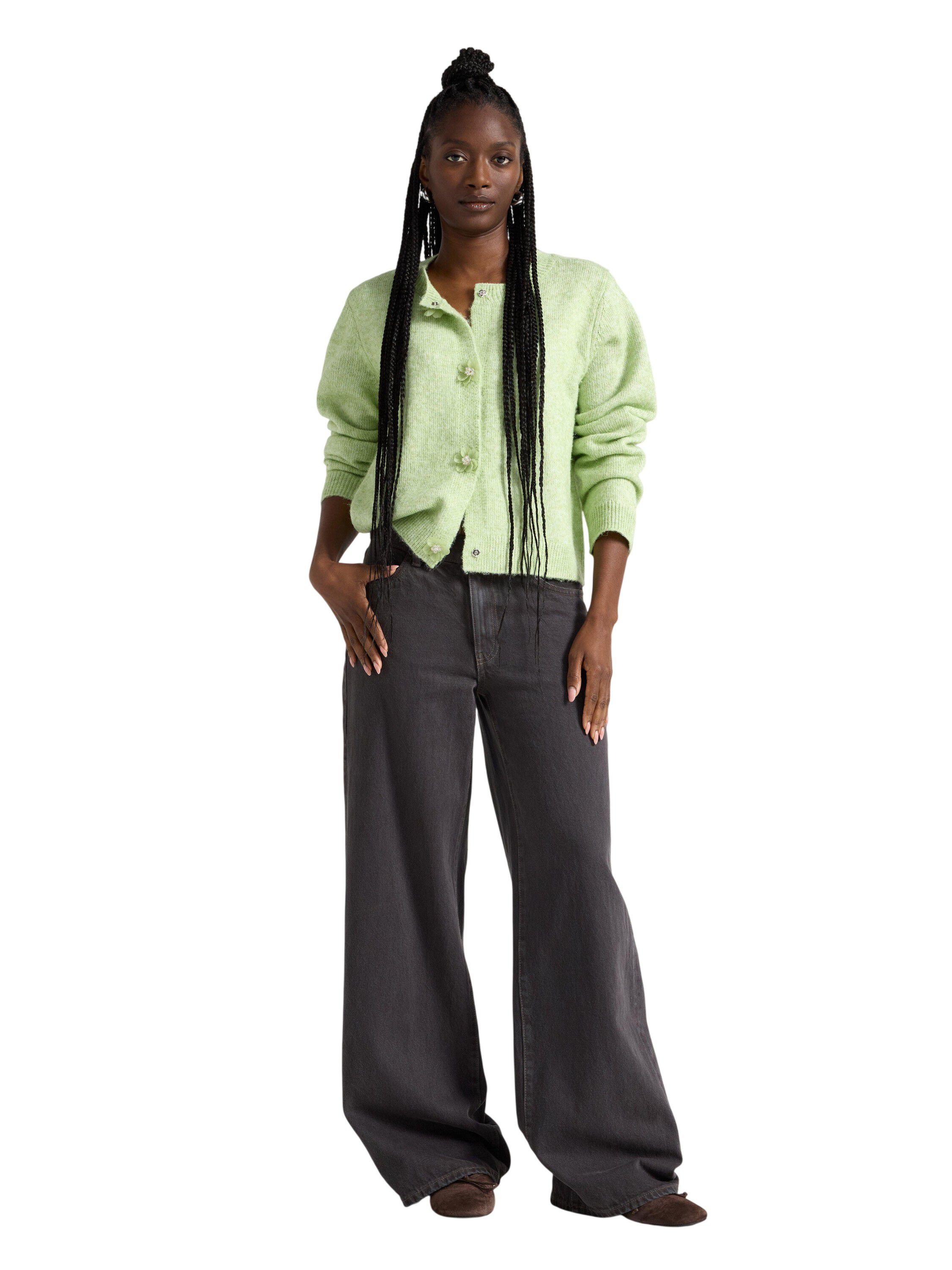 Strikket cardigan med en afslappet