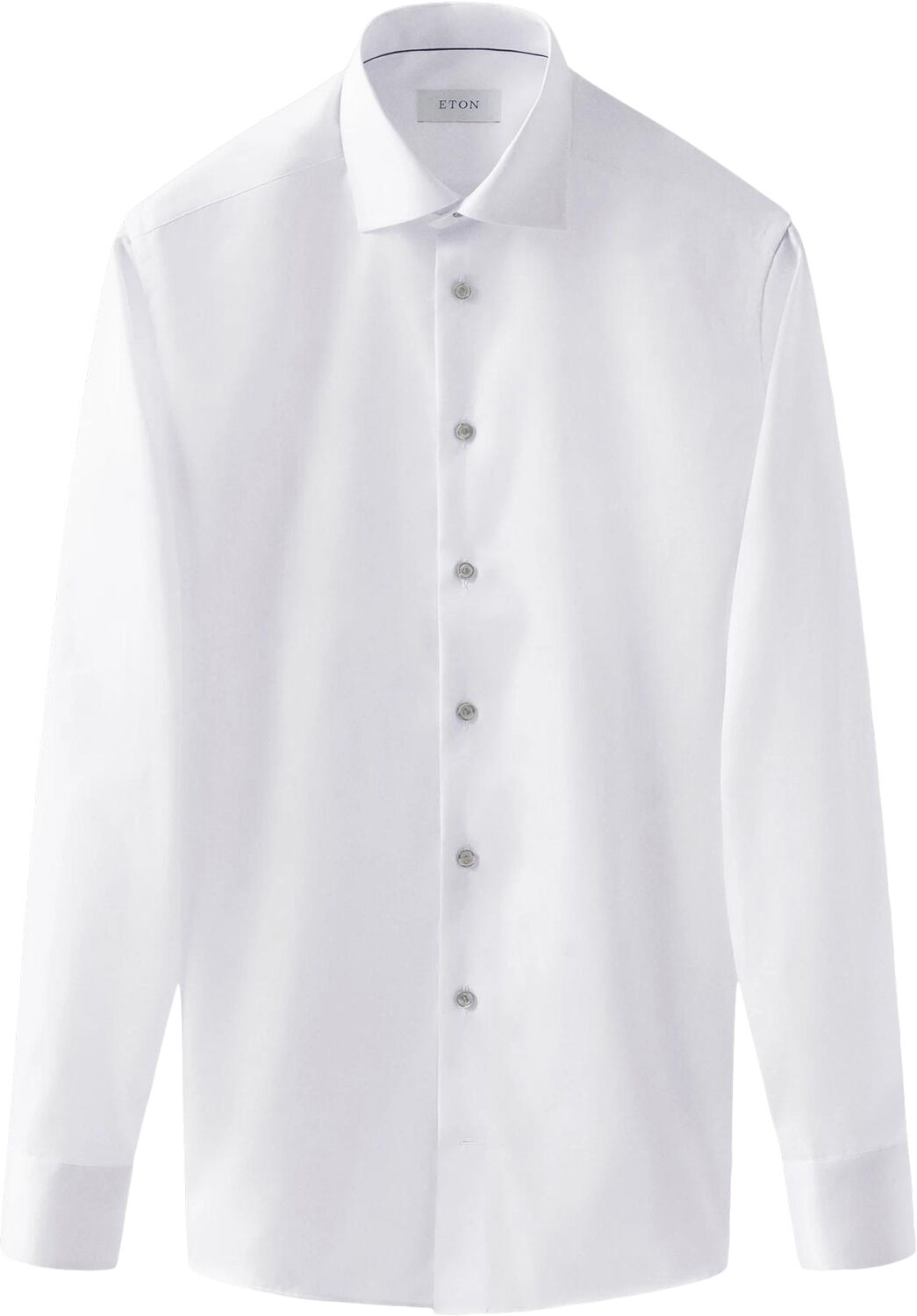 Contemporary Fit White Signature Twill Shirt Grey Details
