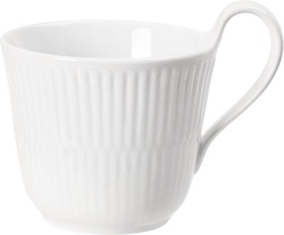 White Fluted High Handle Cup 24cl