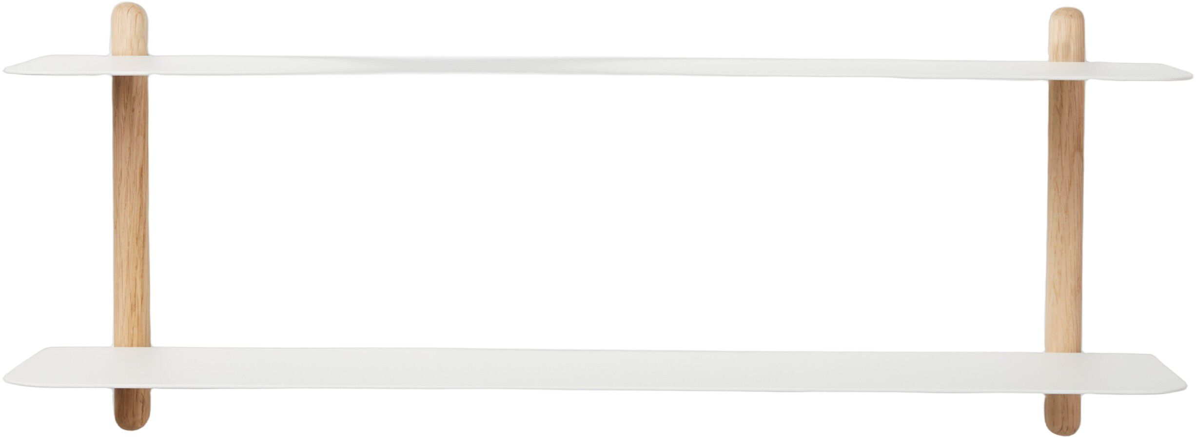 Nivo hylde F lys eg/ hvid