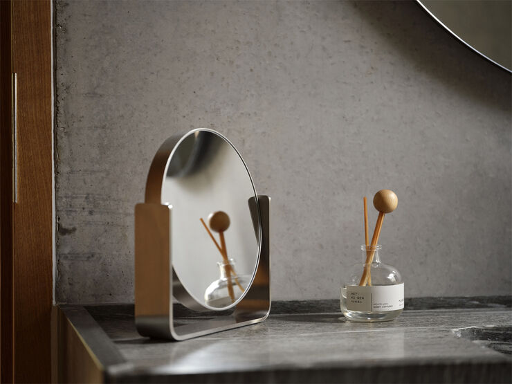 Bordspejl m. 5 x forstørrelse Ume Stål