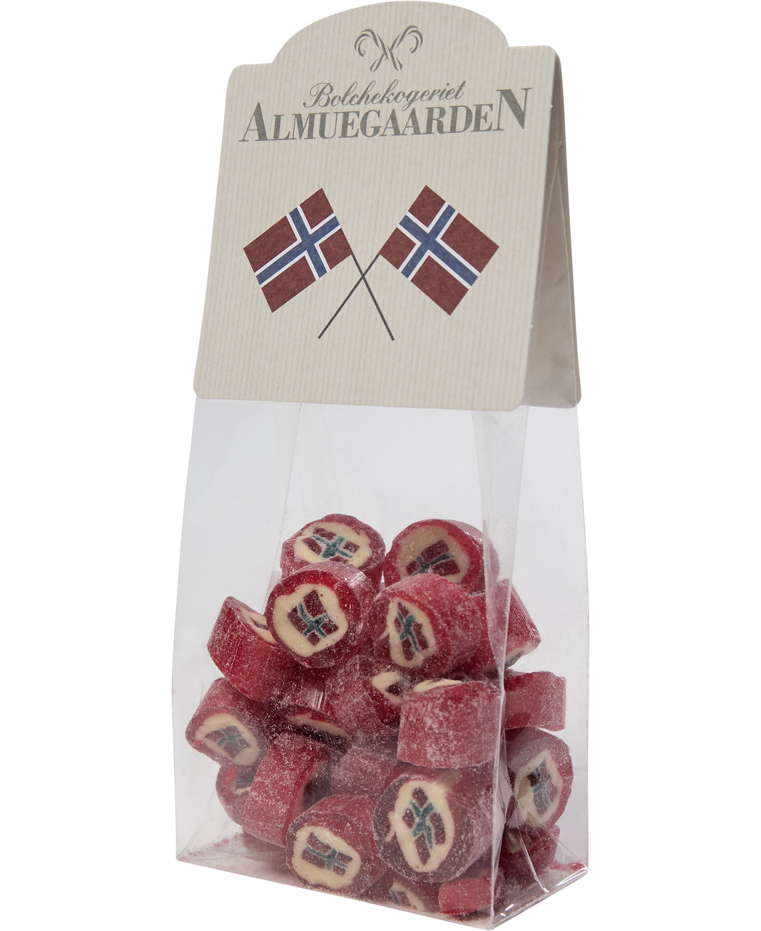 Norsk Flag, Klodsbundspose, 150g