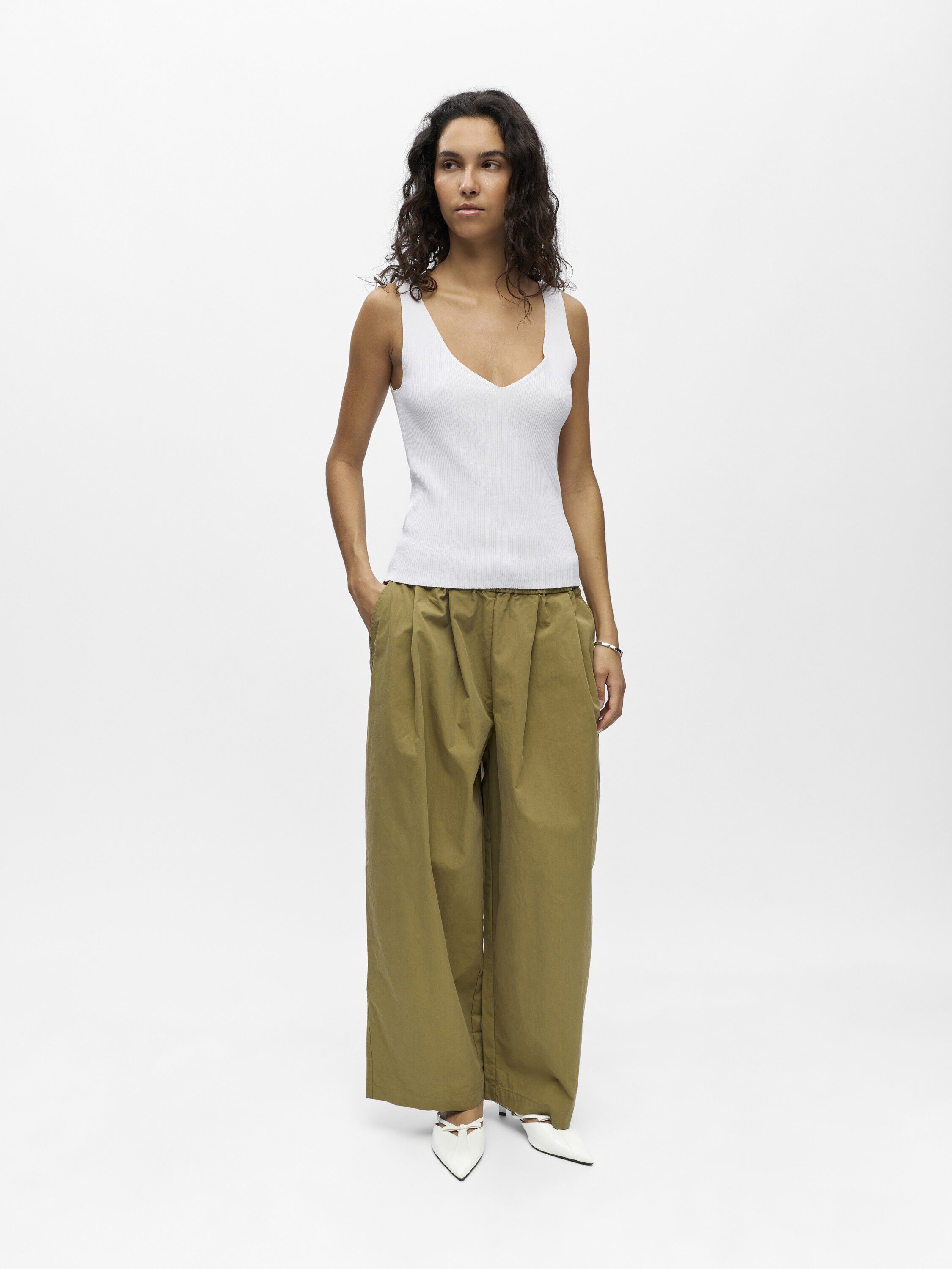 OBJKUNI THESS S/L SINGLET KNIT TOP