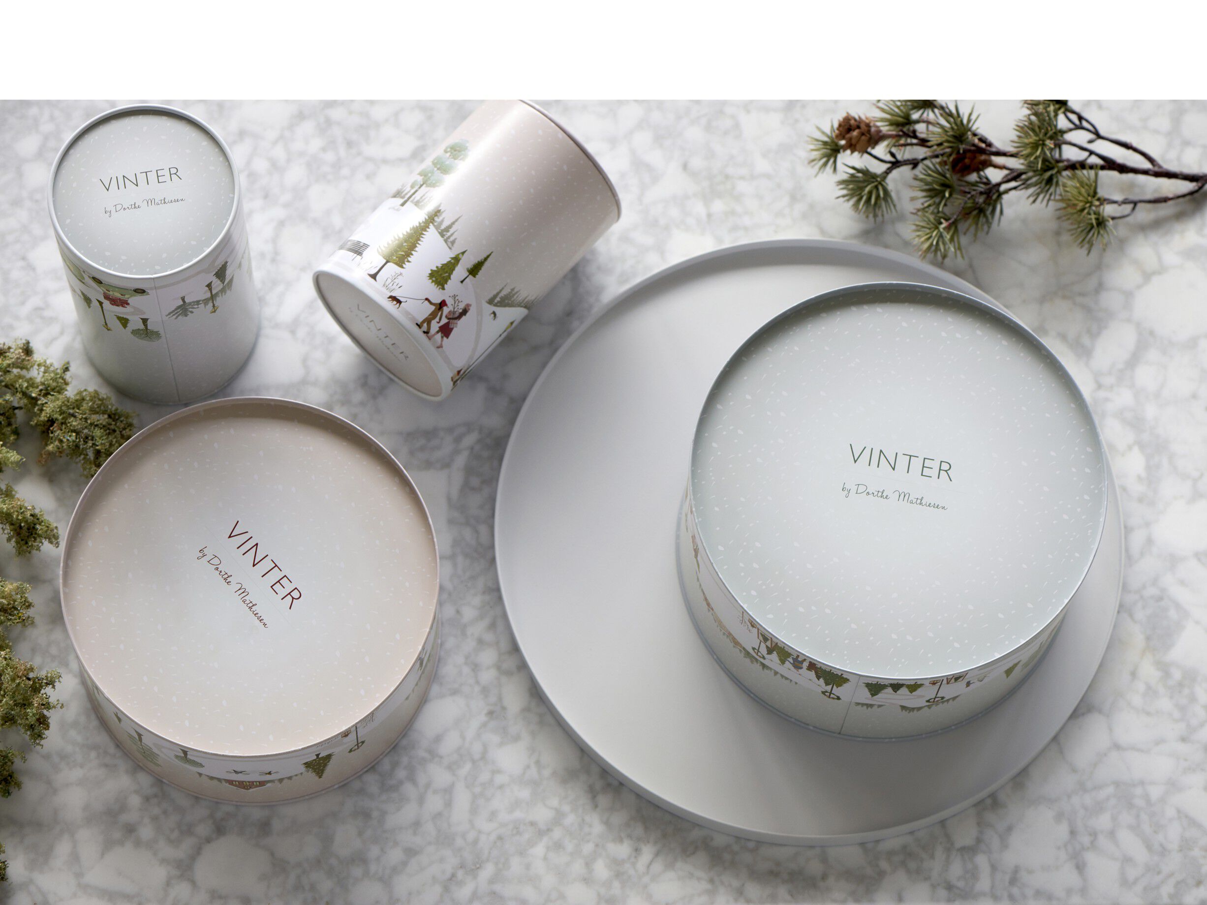 Kaged&aring;se Vinter 10 x 14,5 cm Woodrose Metal