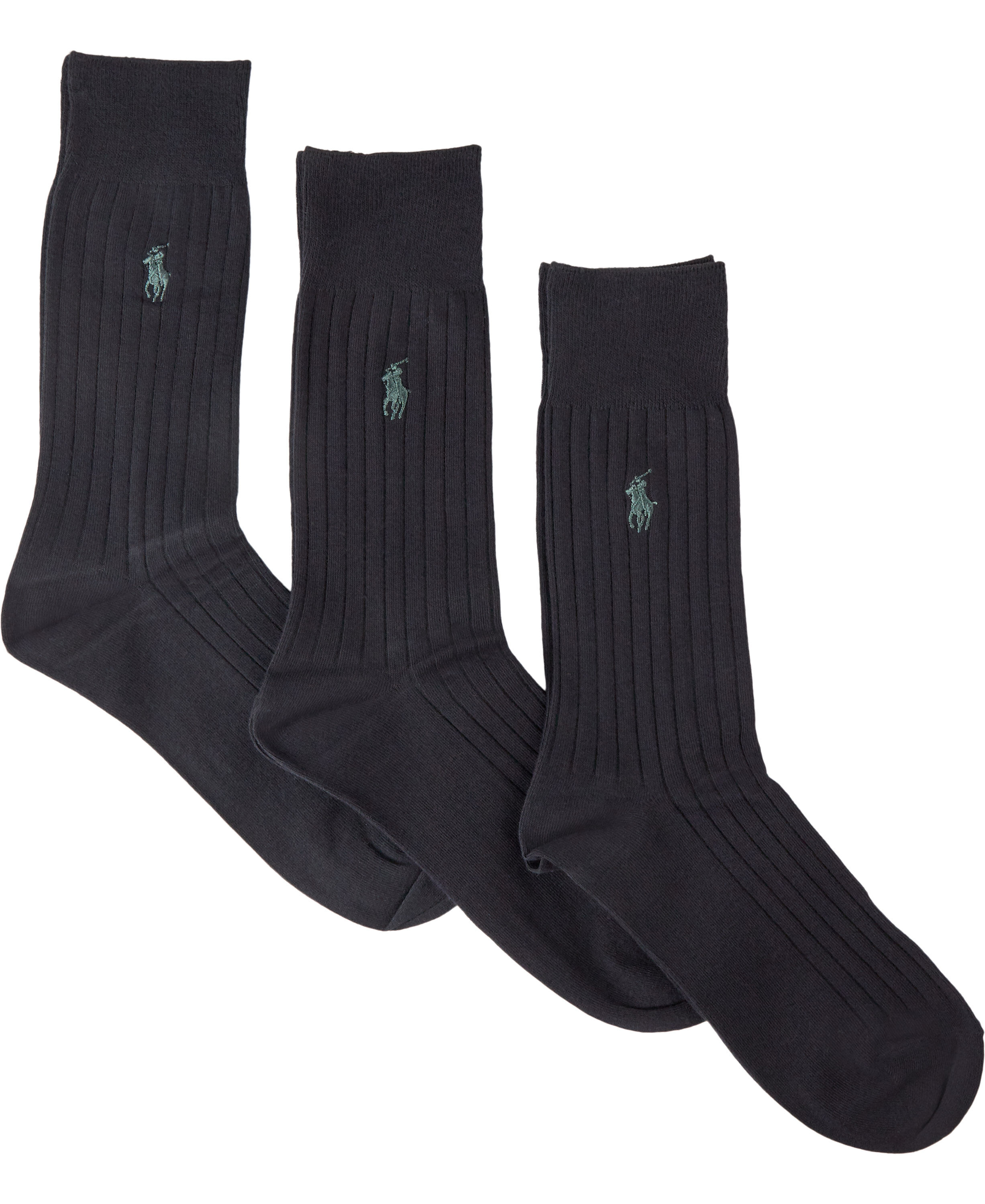 Ribbed Crew Sock 3-Pack