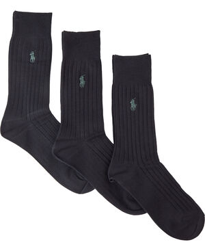 Ribbed Crew Sock 3-Pack