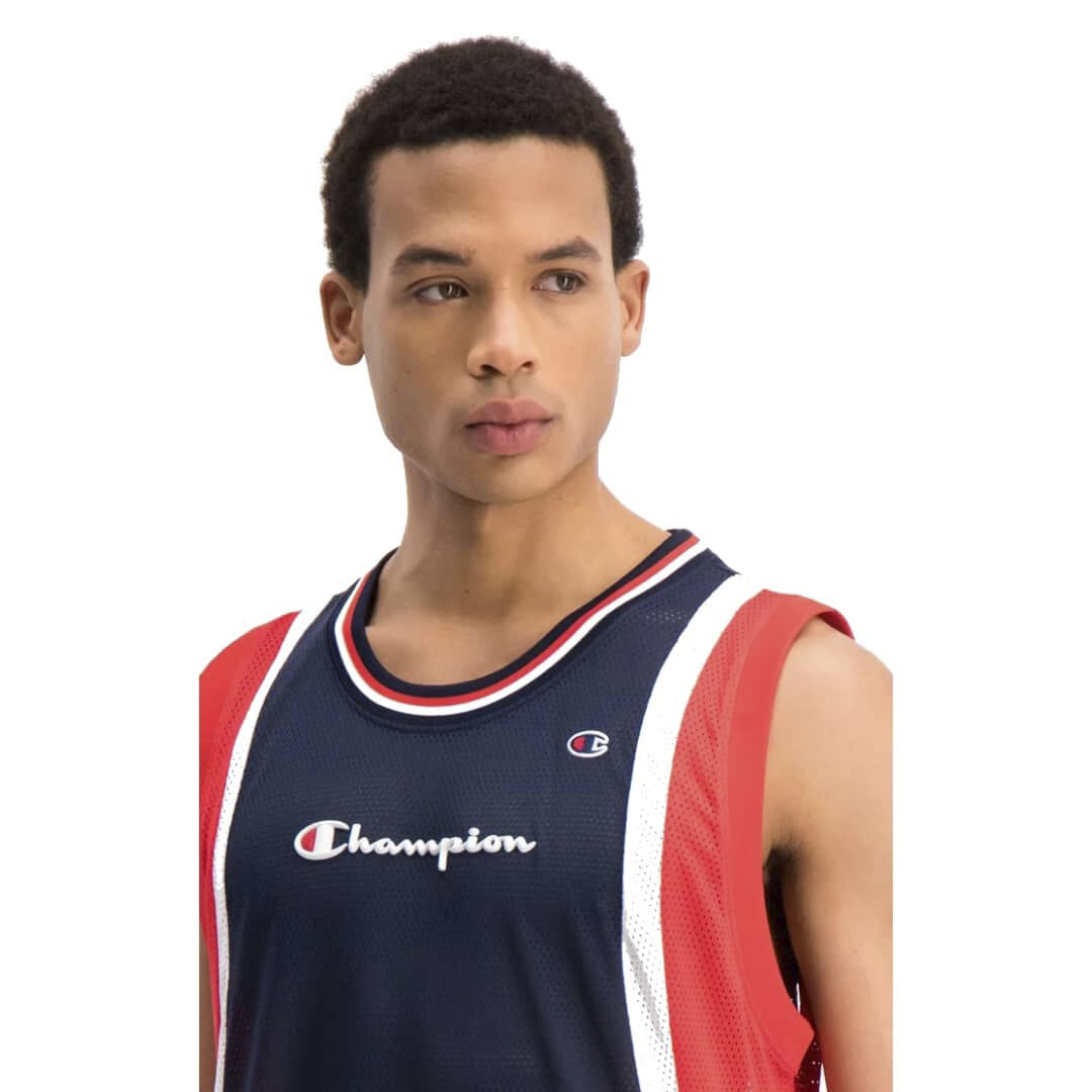 Colour Block And Stripe tank top