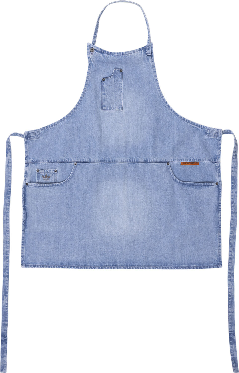 5 Pocket Slim Fit Apron Washed Indigo