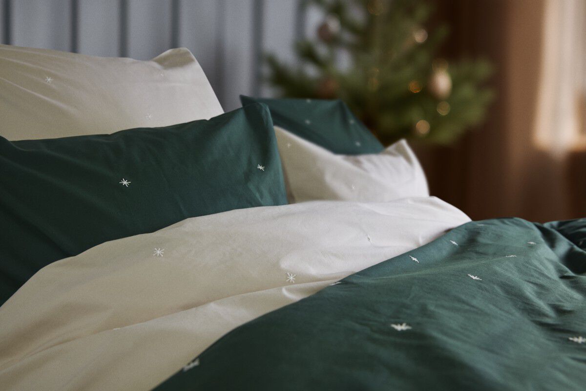 Christmas Fable Senget&oslash;j 140x200 cm gr&oslash;n DK