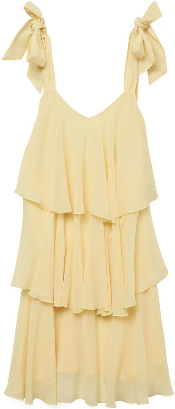 VMFELICIA TIESTRAP RUFFLE SHORT DRE