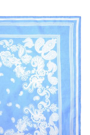 Square-shaped scarf with a paisley