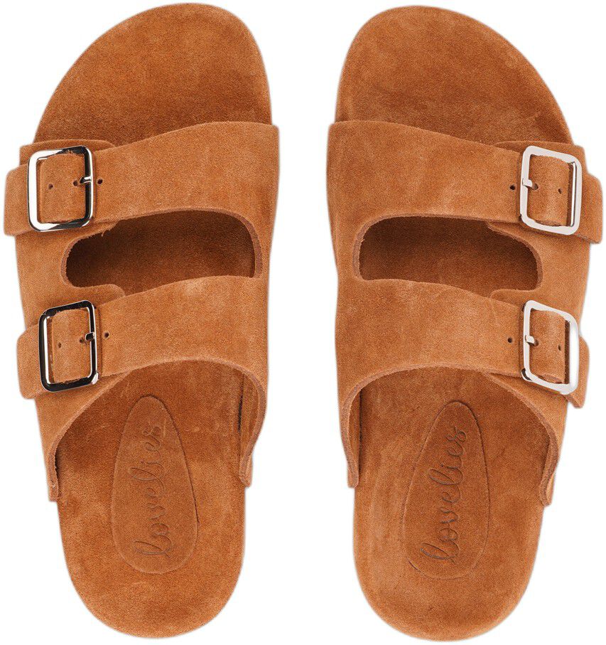 LAMIA - SOFT SUEDE SANDAL / RUBBER SOLE