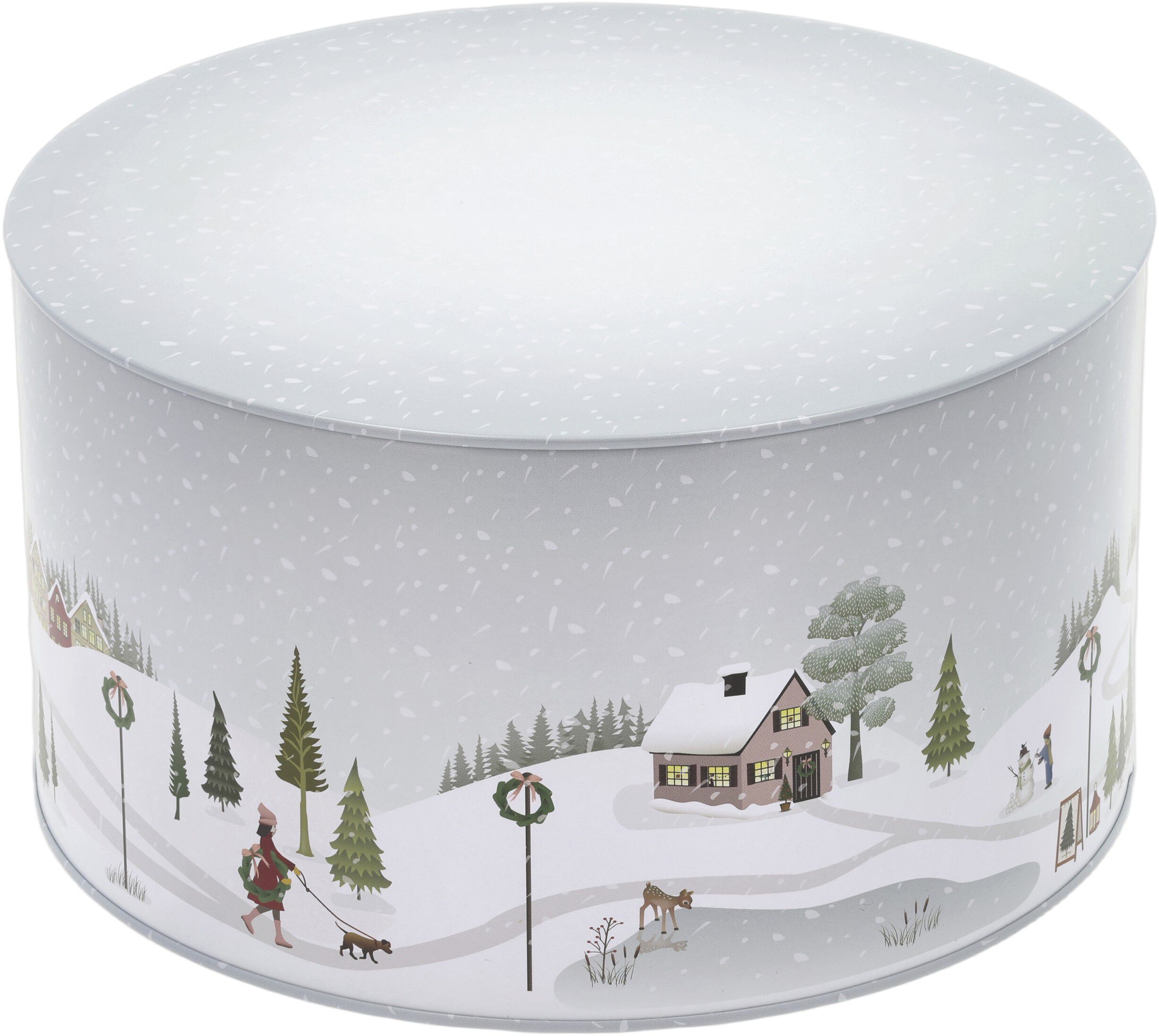 Kaged&aring;ses&aelig;t Vinter 22x12/20x10 cm Arctic Ice/Woodrose Metal