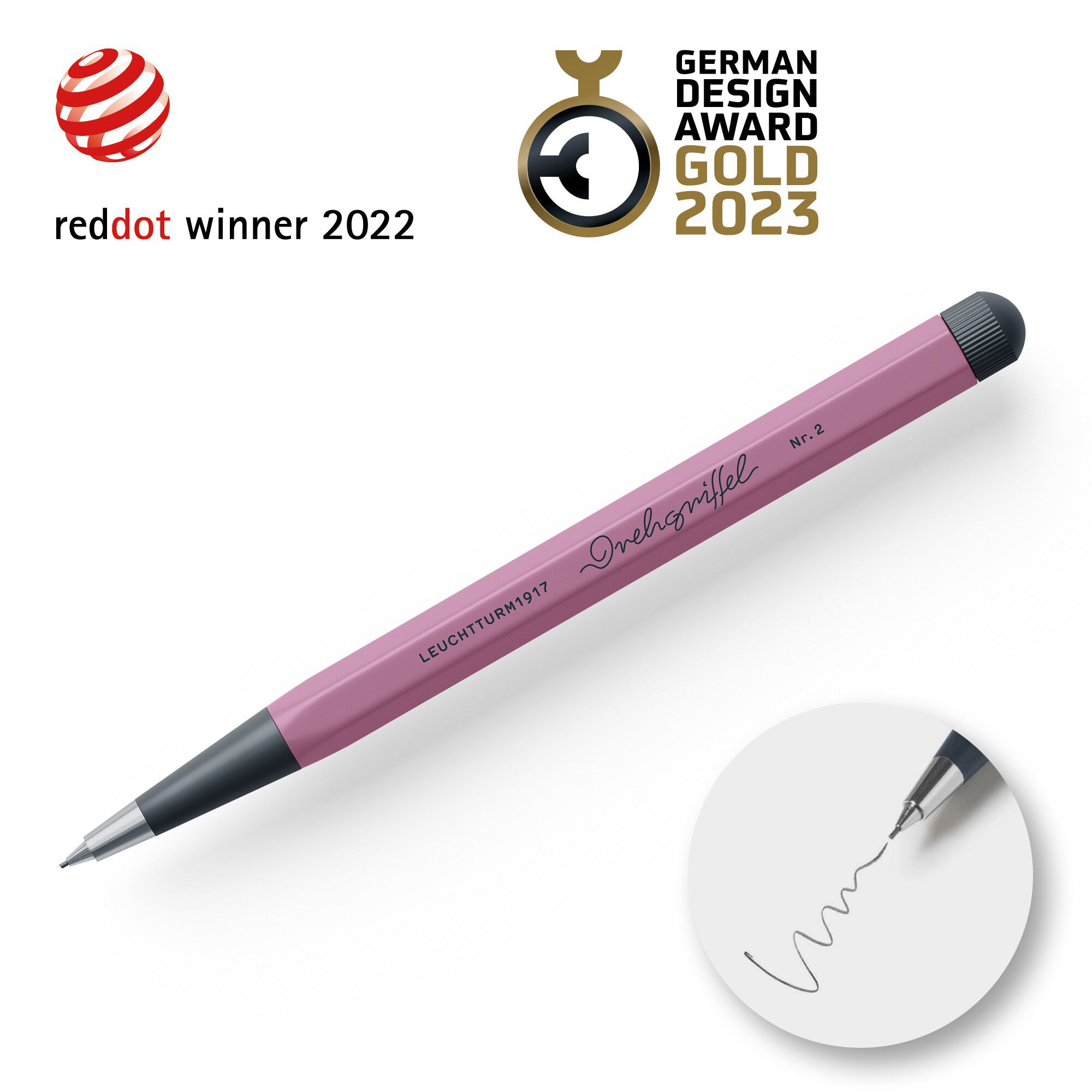 LT1917 Drehgriffel Nr 2 stiftblyant 0. 7mm Dusty Rose 372221
