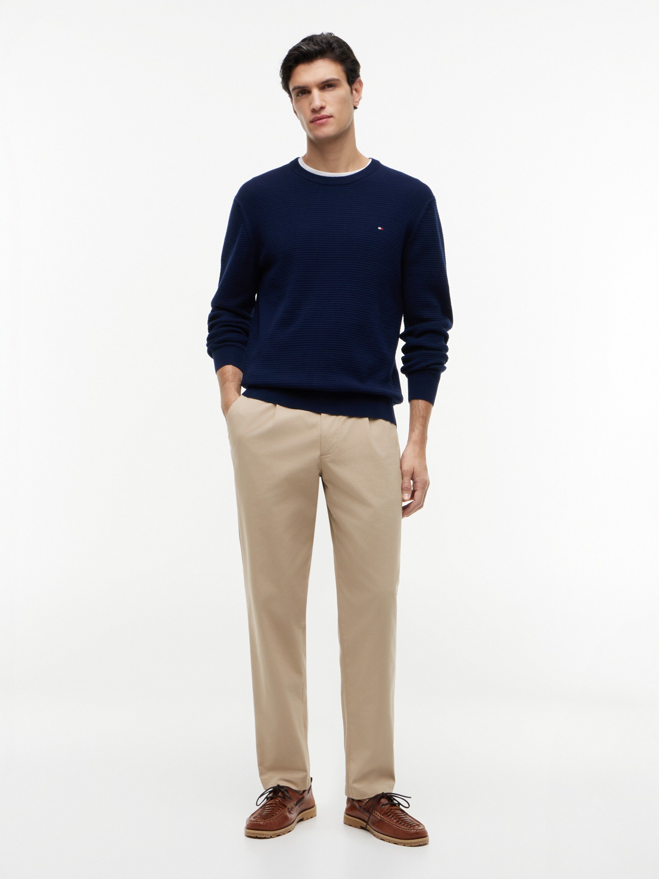 SEASONAL STRUCTURE CREW NECK