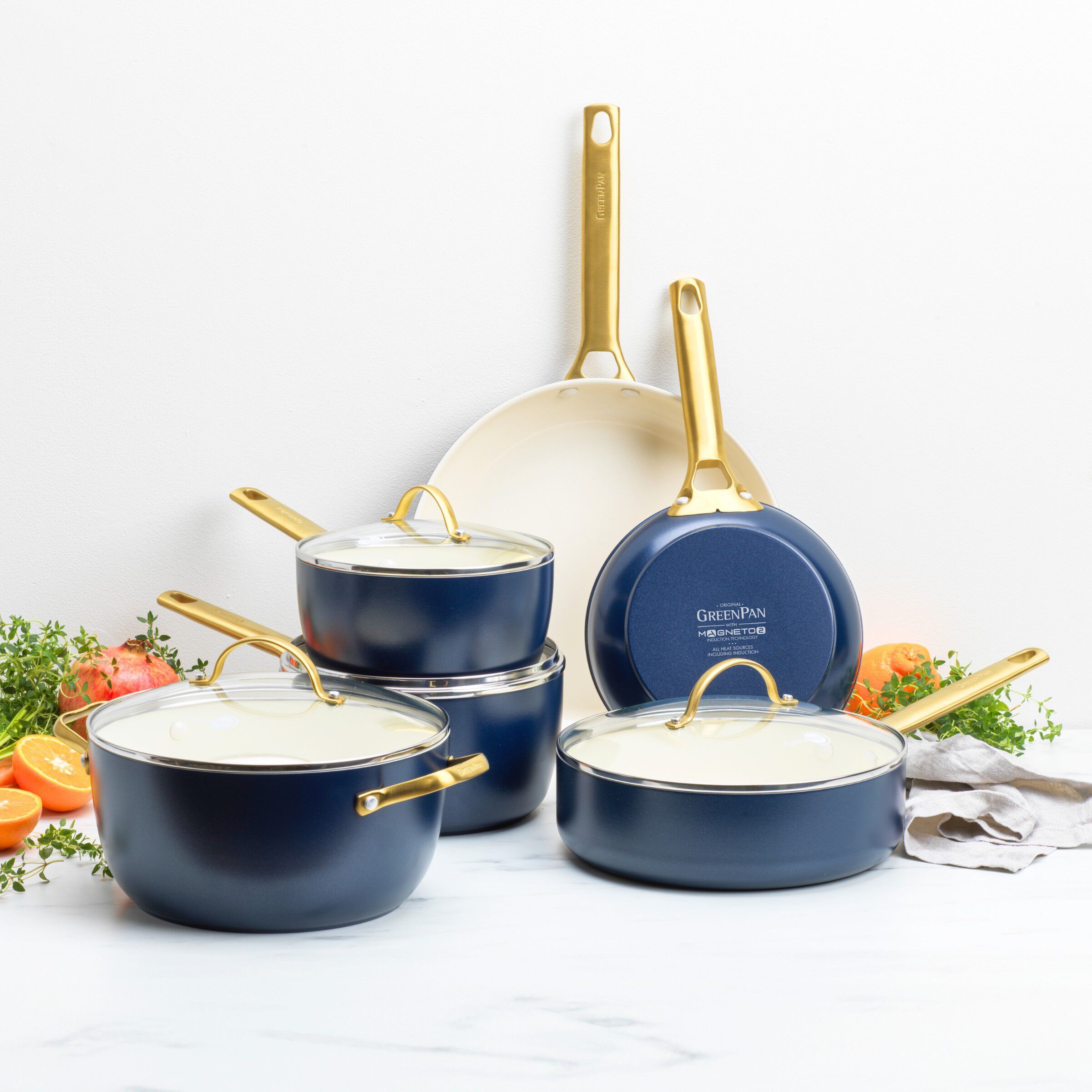 Greenpan Padova Frypan set 2 pcs. 20cm+26cm. Oxford Blue
