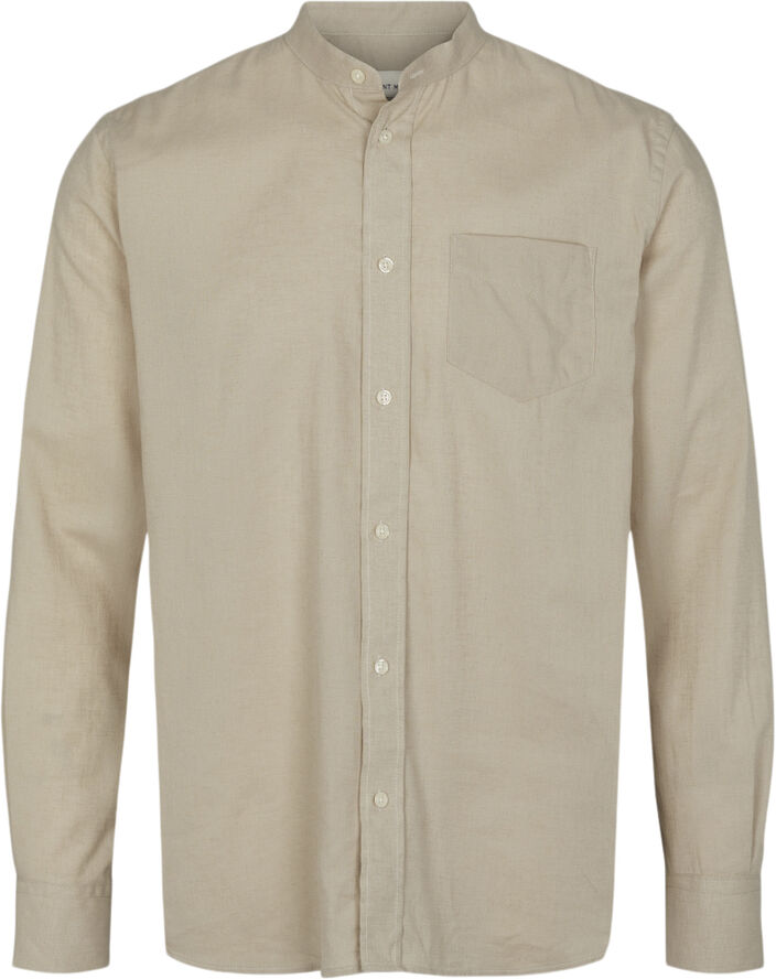 The Organic Linen Shirt - Bruce Mandarin