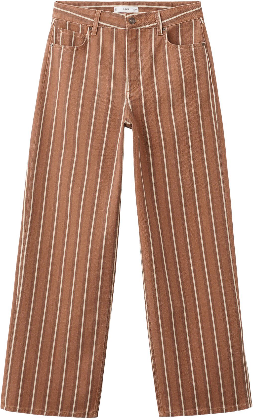 Straight striped jeans