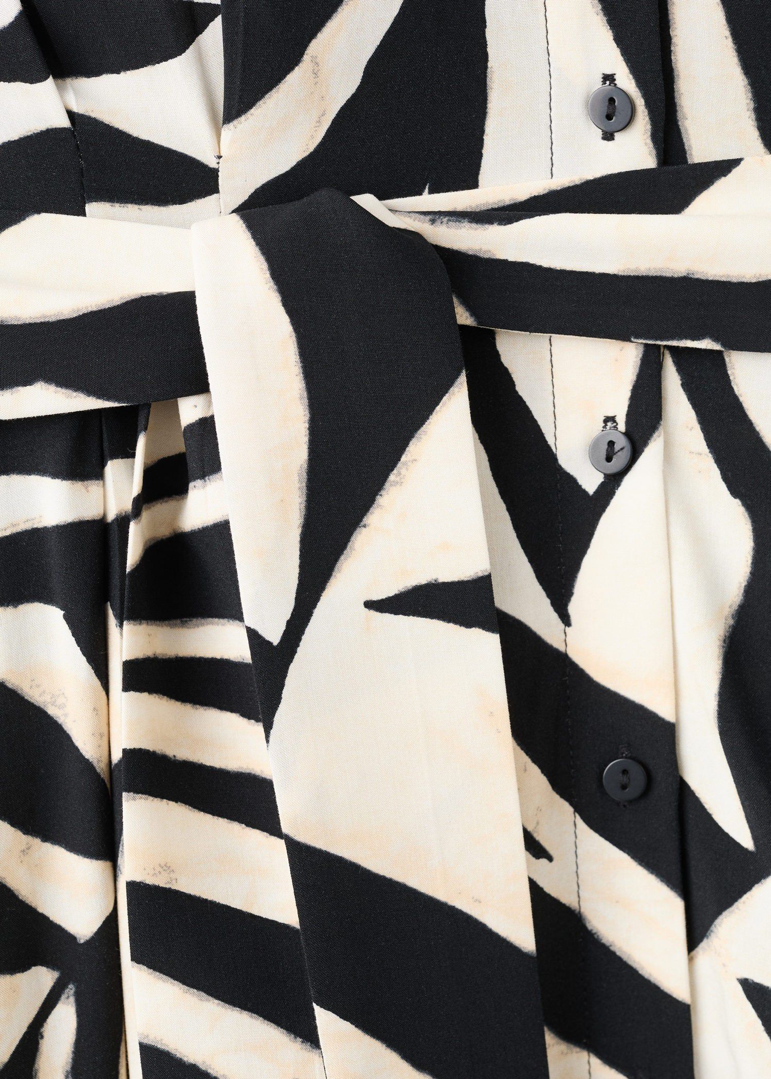 Printed shirt dress