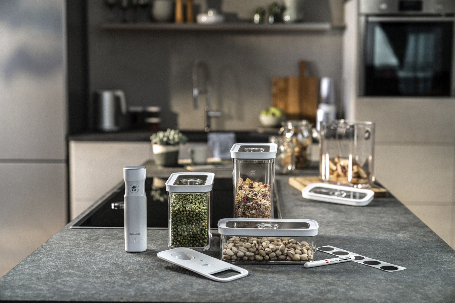 Fresh & Save CUBE S&aelig;t S/M12 gennemsigtig-hvid