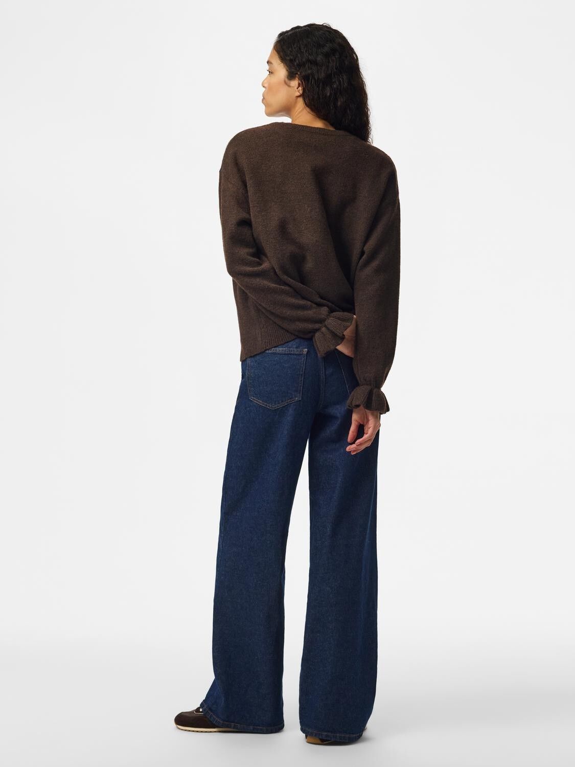 Pcsally Rev Frill Cardigan Knit Noos Bc