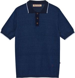 MMGFrancesco Indigo Polo SS Knit