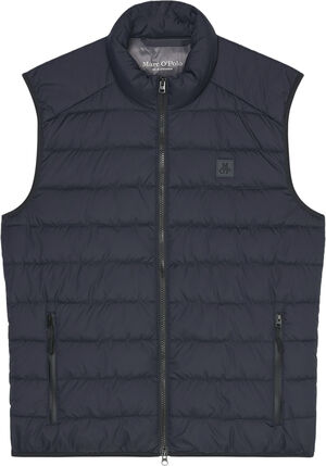 Vest, sdnd, stand-up collar, zip po