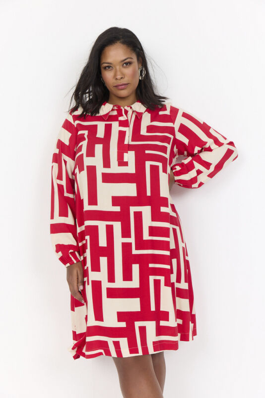 Curvy WA-ALVA 3 Kjole R&oslash;d