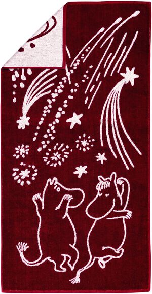 Moomin Arabia 70x140cm badehåndklæde Festlige Øjeblikke GOTS