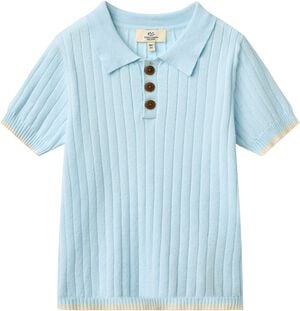 RIB KNITTED POLO