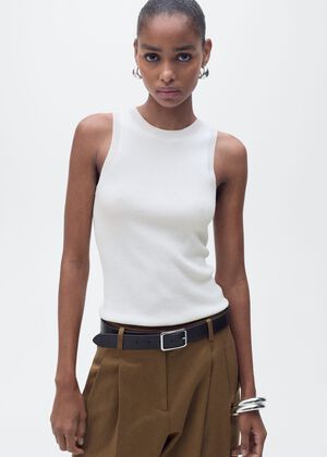 Ribbed knit top
