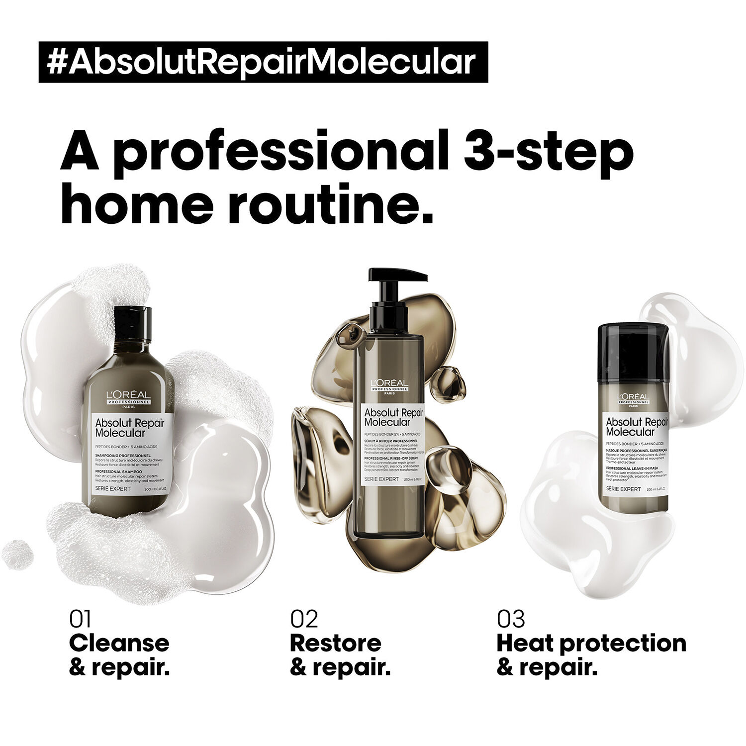 L'Or&eacute;al Professionnel Absolut Repair Molecular Shampoo 300ml