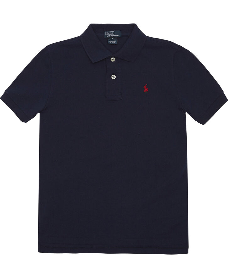Slim Fit Cotton Mesh Polo Shirt KIDS