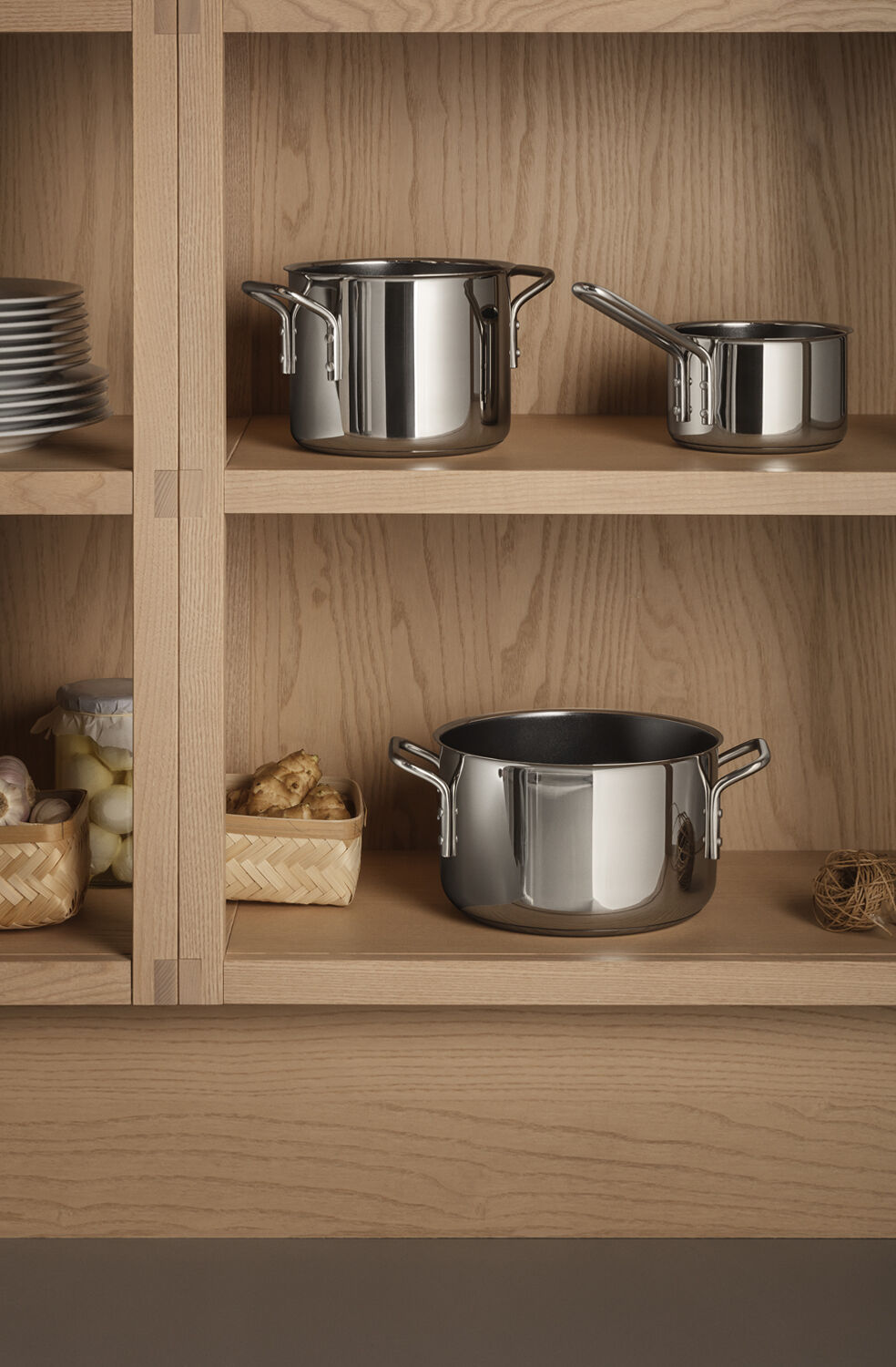 Stainless Steel Kasserolle 1,1 l keramisk Slip-Let&reg; bel&aelig;gnin