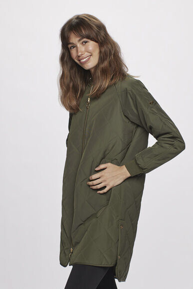 Rubina Quilted lang overgangsjakke