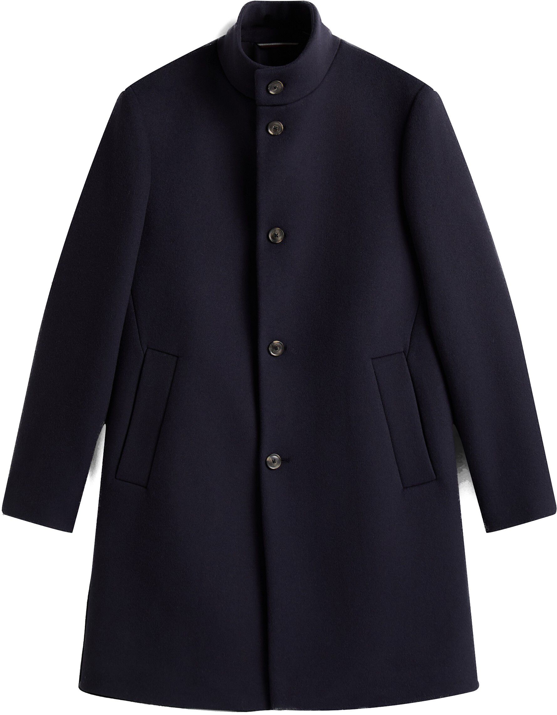 New York Label Wool Blend Coat