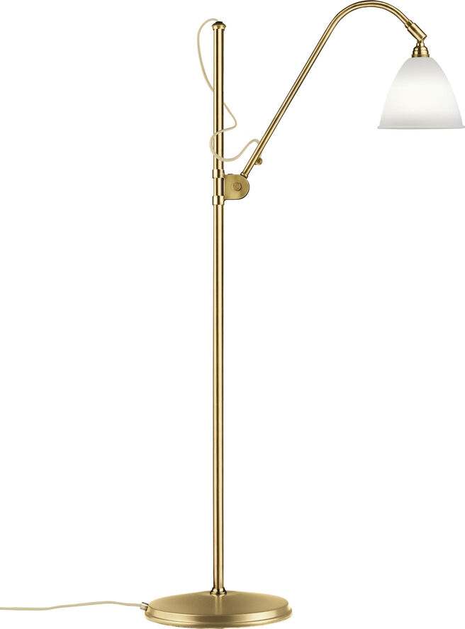BL3 Floor Lamp - Dia.16 Brass base Bone China shade