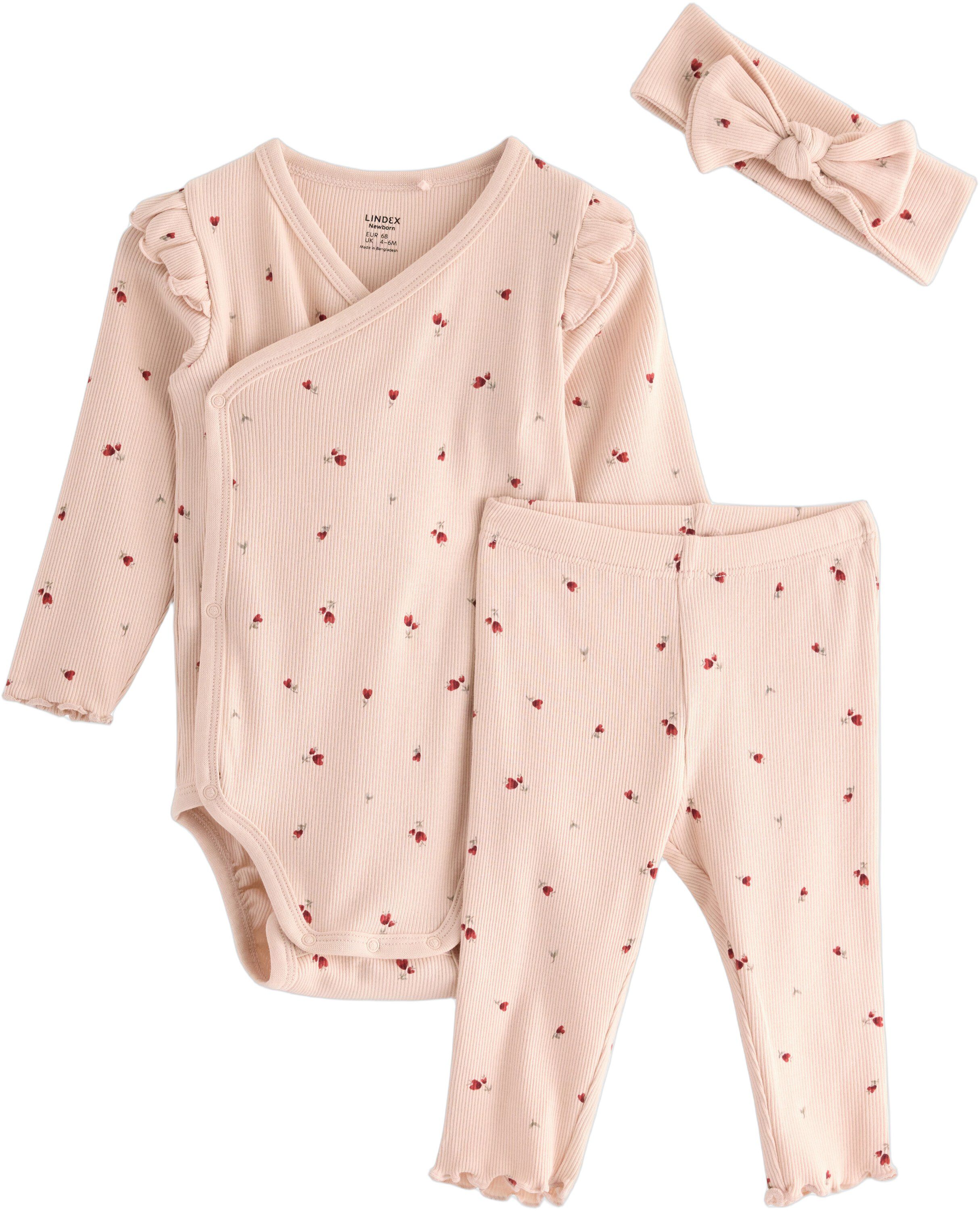 3-delat set i ribbad trik&aring; med omlo