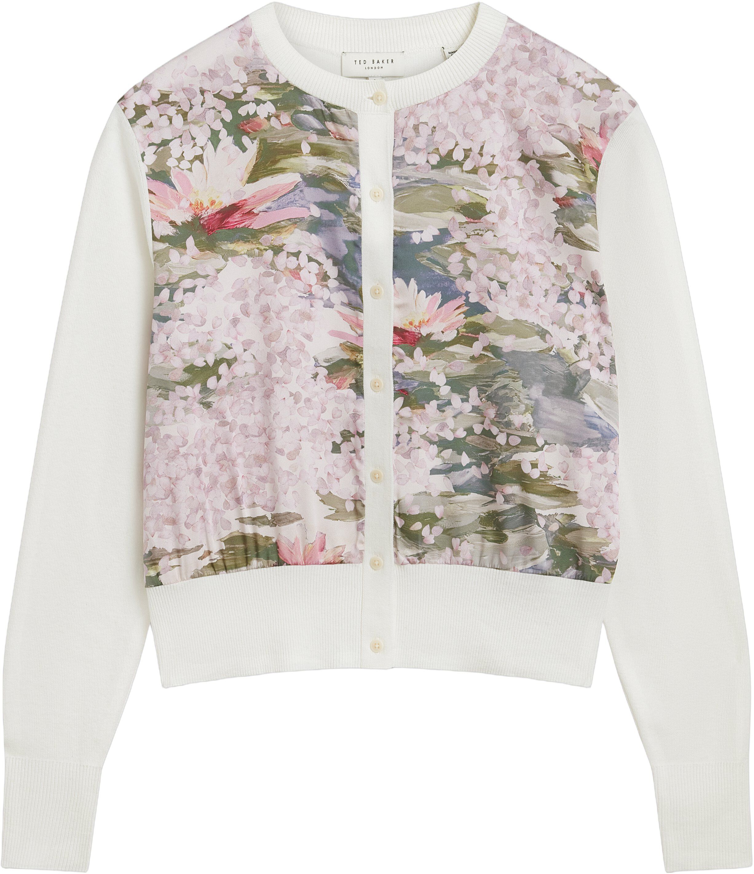 SISILLA Printed Woven Front Cardiga