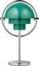 Multi-Lite Portable Lamp, EU Base: Chrome, Shade: Teal Green