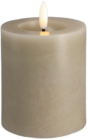 Moods & More - LED Pillar Candles, Rock, Melted, Kit grey 74