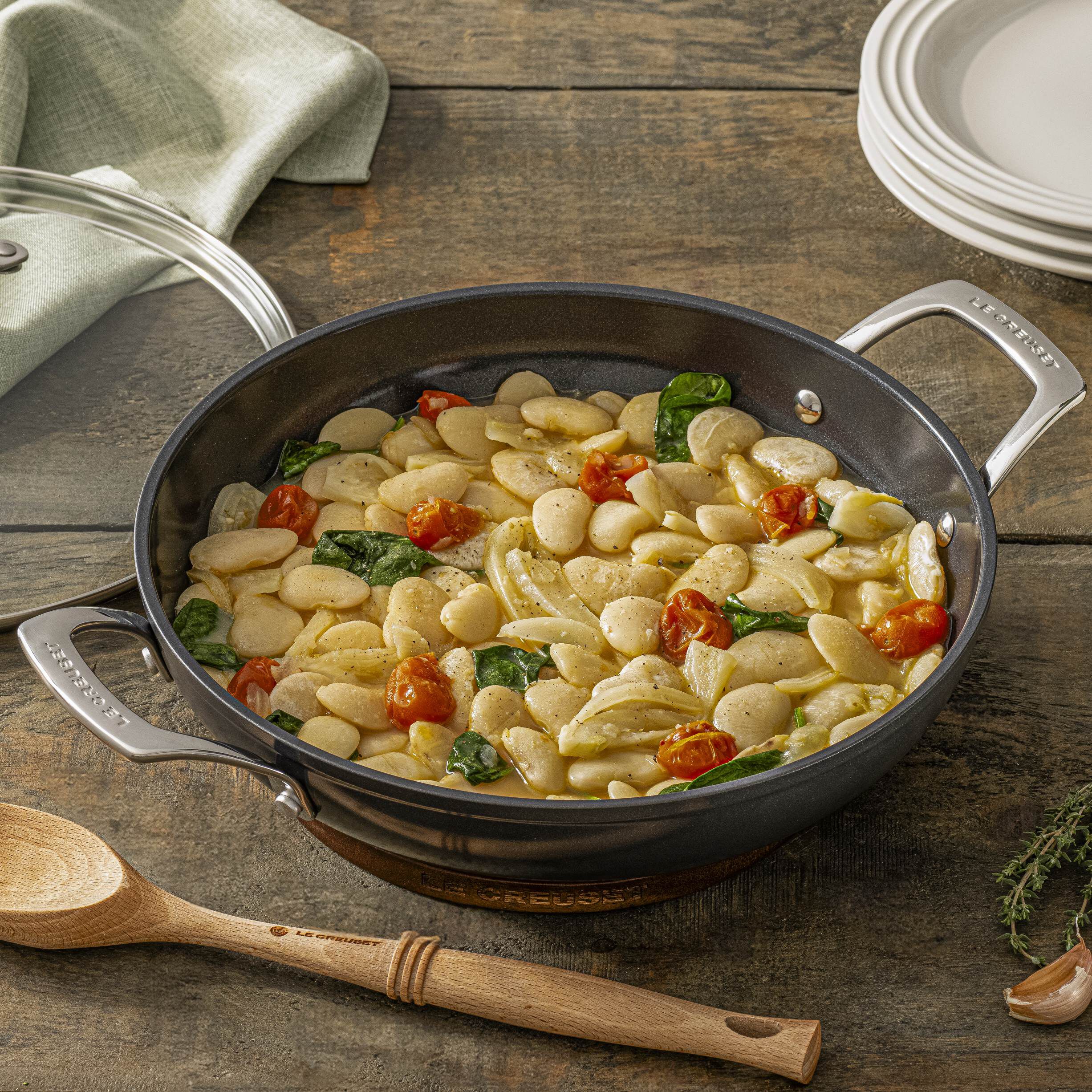 Ceramic Sautergryde m/l&aring;g 30cm