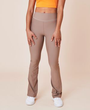 Peak high-waist flared brushed leggings - Hazel